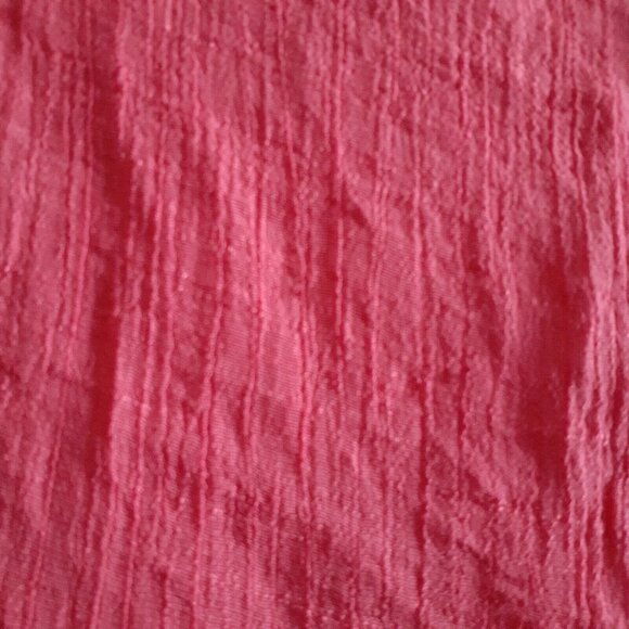 Maria Gabrielle Pink Salmon Cool Gauze Blouse Back Metal Reverse Sewn Zipper L - Picture 8 of 11